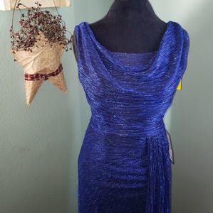 MSK drape neck dress